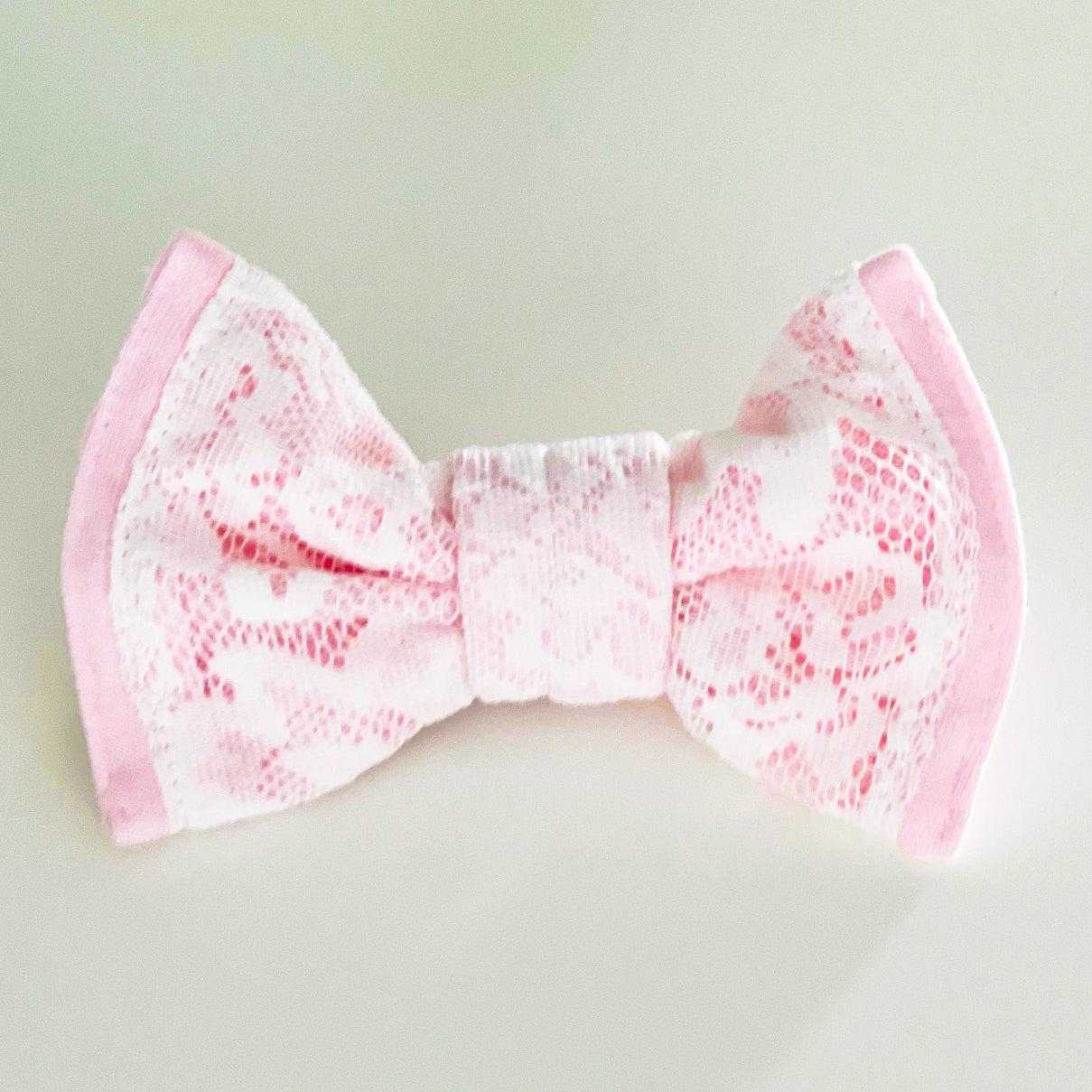 Blushing Pink Chantilly Lace - Head Bow (Limited Edition)