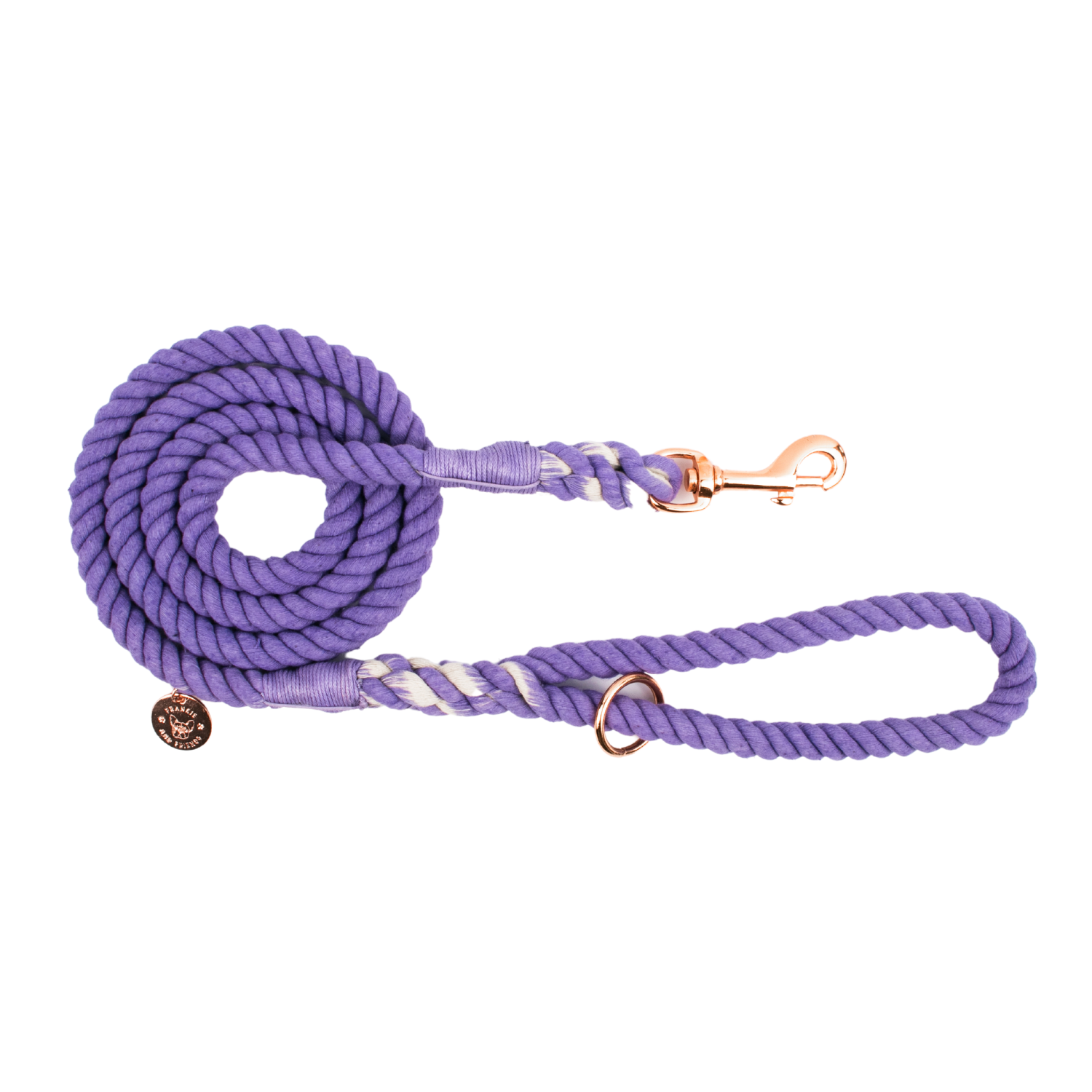 Lavender Rope Dog Lead Forever Frankie