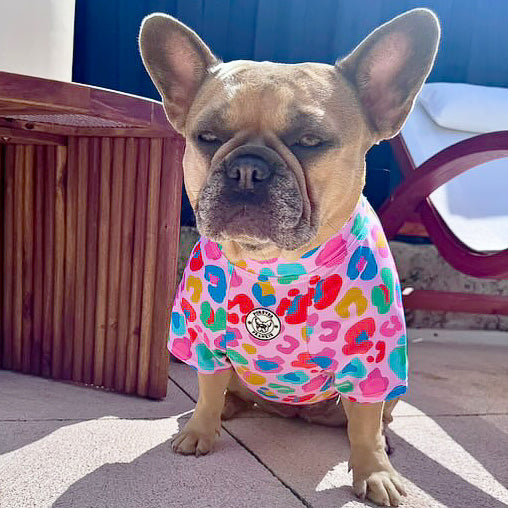 Pink Cheetah Party - Sun & Sand Rashie UV 50+