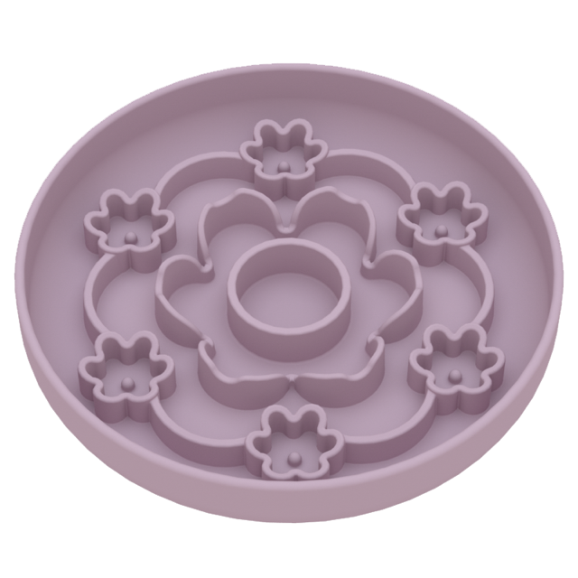 Luxe Plum Dusky Daisy Chain - Slow Feed Bowl