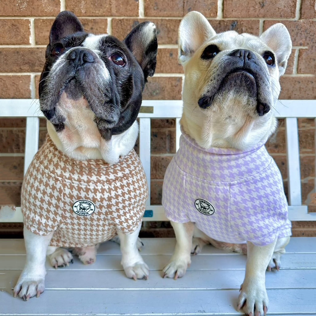 Brown Houndstooth - Dog Skivvy (Limited Edition)