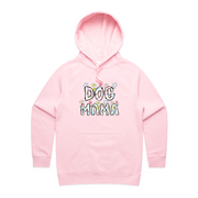 Human Pink Stencil Hoodie (Dog Mama) - End of Line