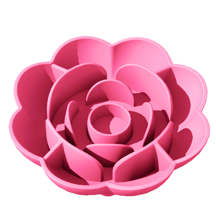 Hot Pink Slow Feed Flower Bowl