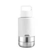 White Portable Human / Dog Stainless Steel Adventure Drink Bottles