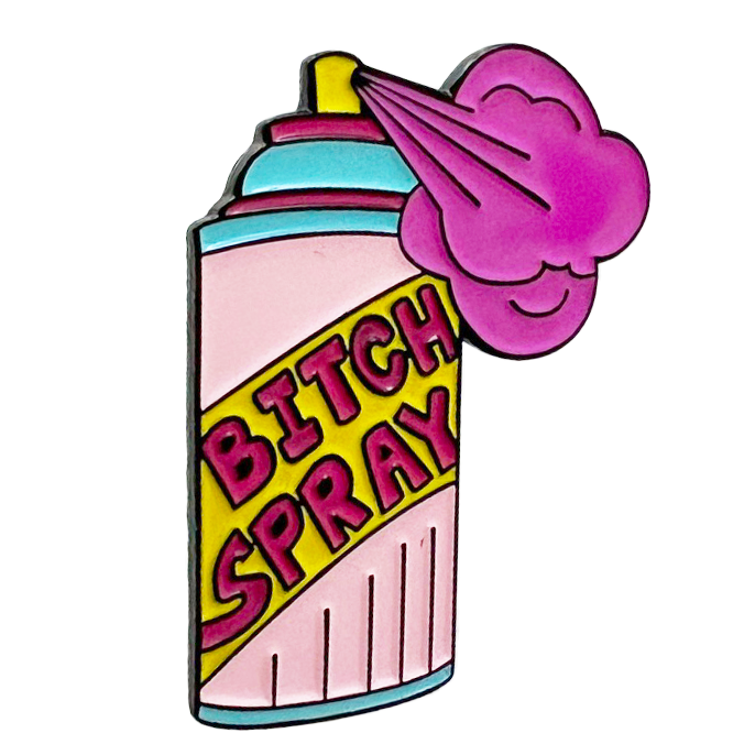 Metal Lapel Pin - 'B@#ch Spray'