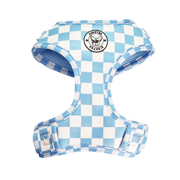 Sky Blue Check Adjustable Harness
