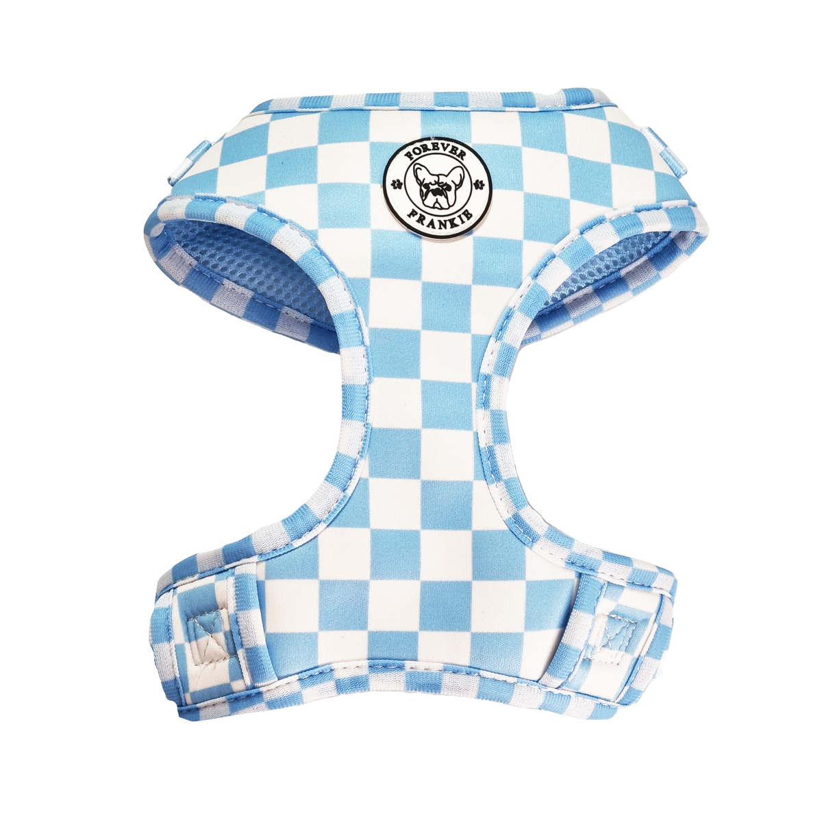 Sky Blue Check Adjustable Harness