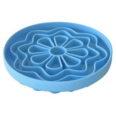 Luxe Blue Flower - Slow Feed Bowl