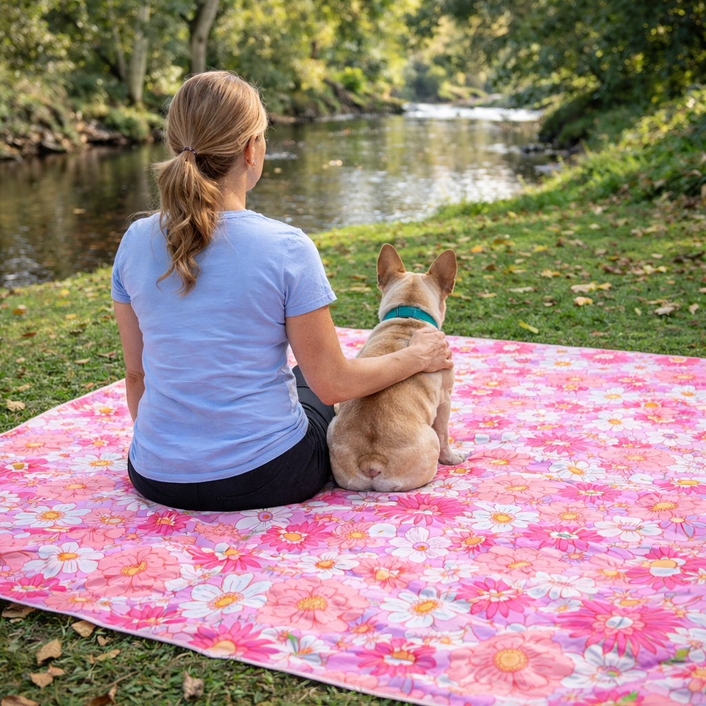 Wildflower - Large Beach or Picnic Mat!