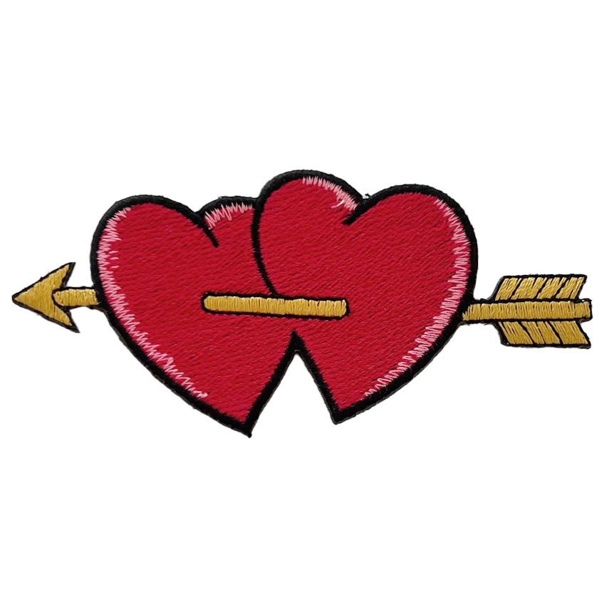 Transfers - Iron on - 'CUPID LOVE HEARTS'