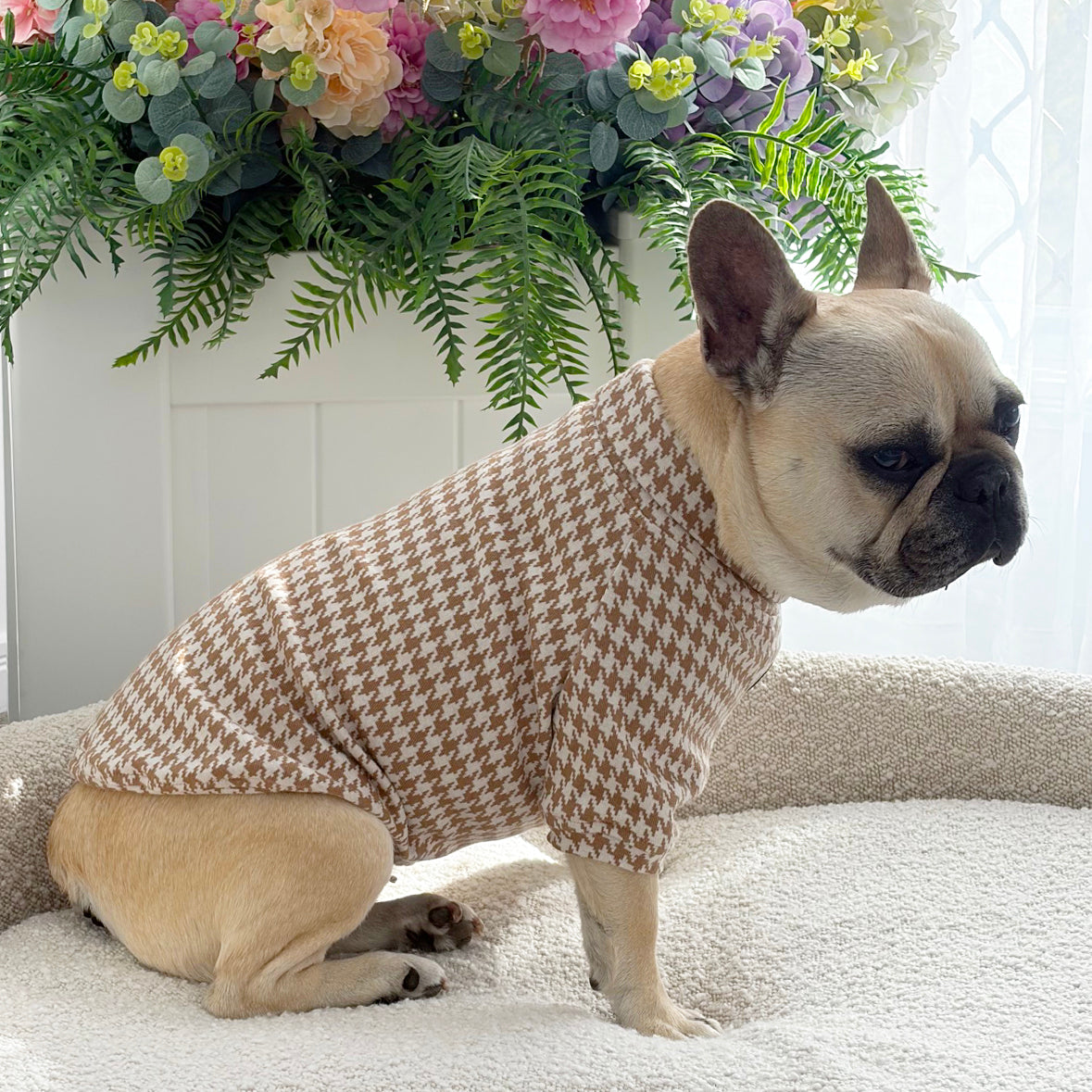 Brown Houndstooth - Dog Skivvy (Limited Edition)