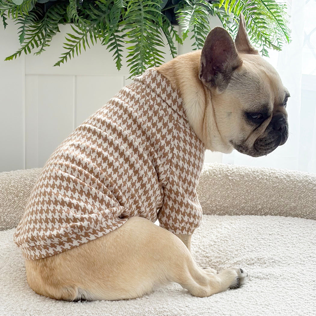 Brown Houndstooth - Dog Skivvy (Limited Edition)