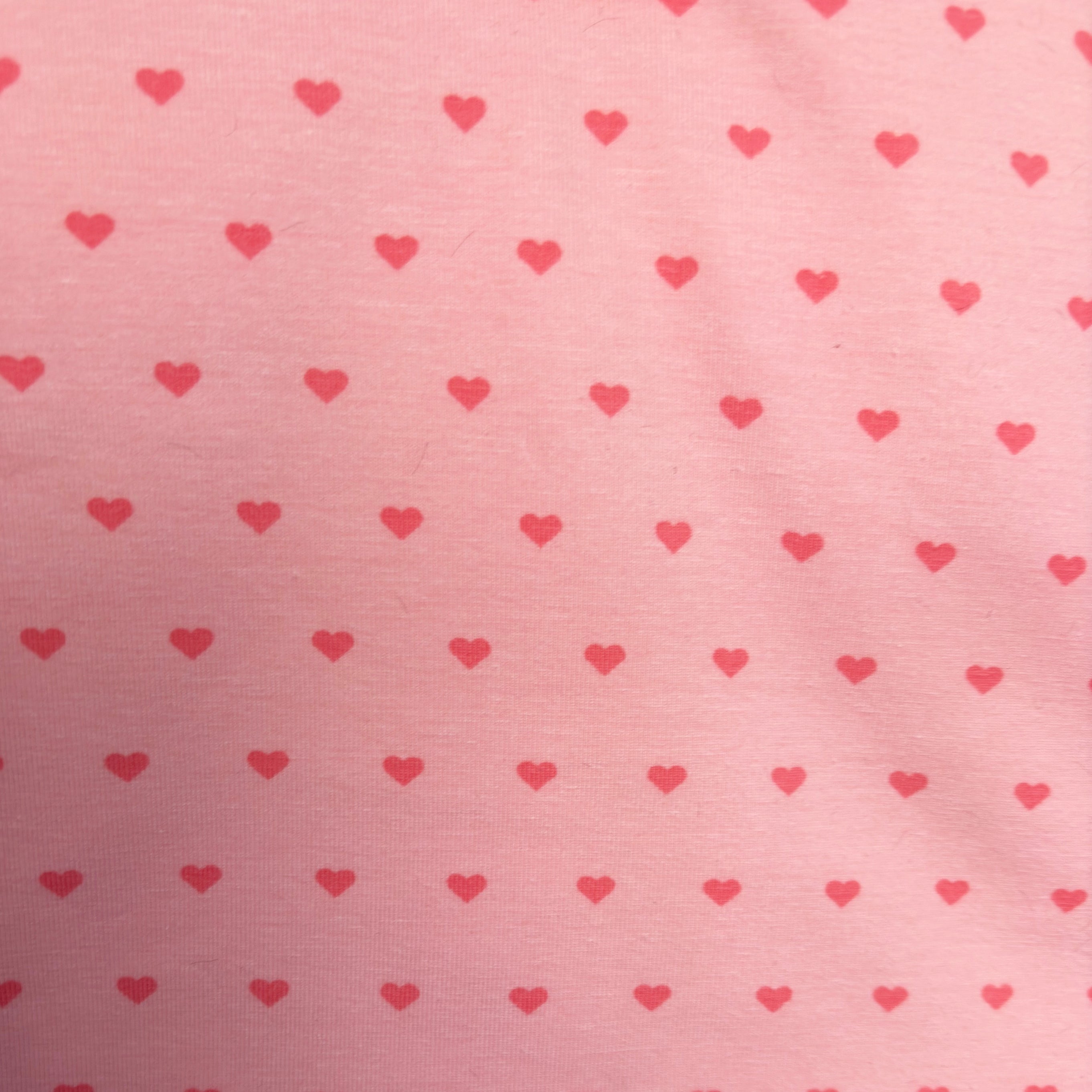 Pink with Pink Mini Hearts - Dog Skivvy