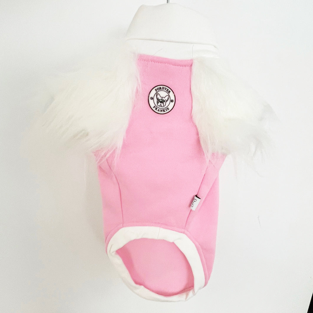 Luscous Pink (White Band) - Dog Skivvie -End of line!