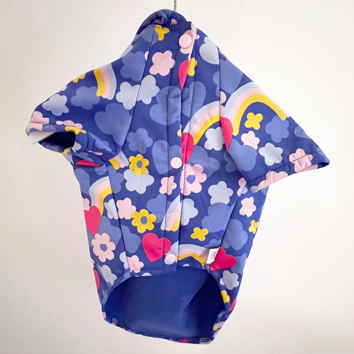 Blue Flower - Dog Rain Jacket