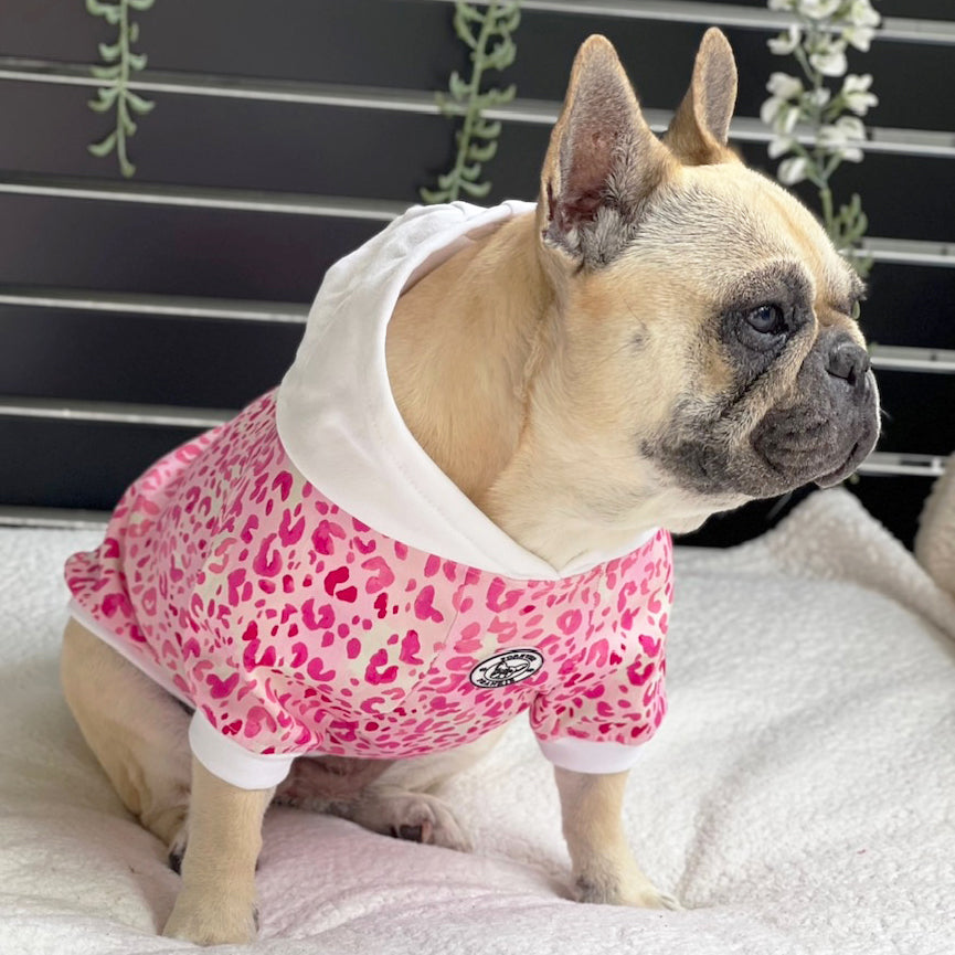 Leopard Lush Dog Hoodie/Dog Skivvy