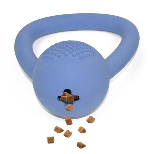 Tug and Treat Trainer - Silicone ball with kettlebell handle