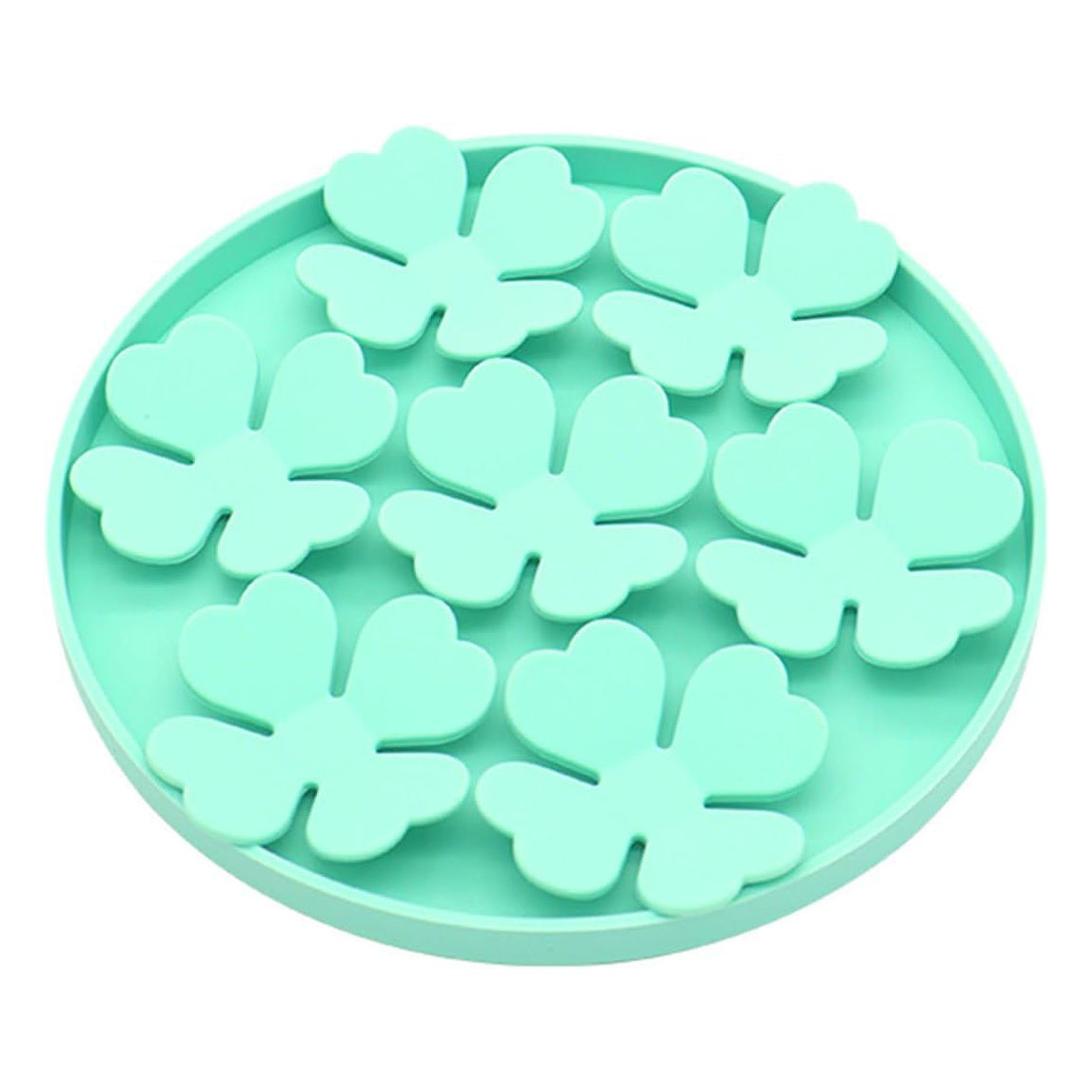 Mint Flower - Silicone Round Snuffle Mat