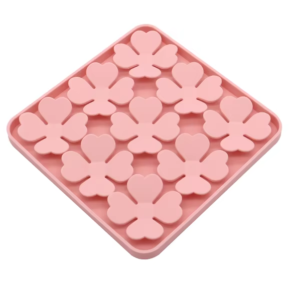 Pink Flower - Silicone Square Snuffle Mat