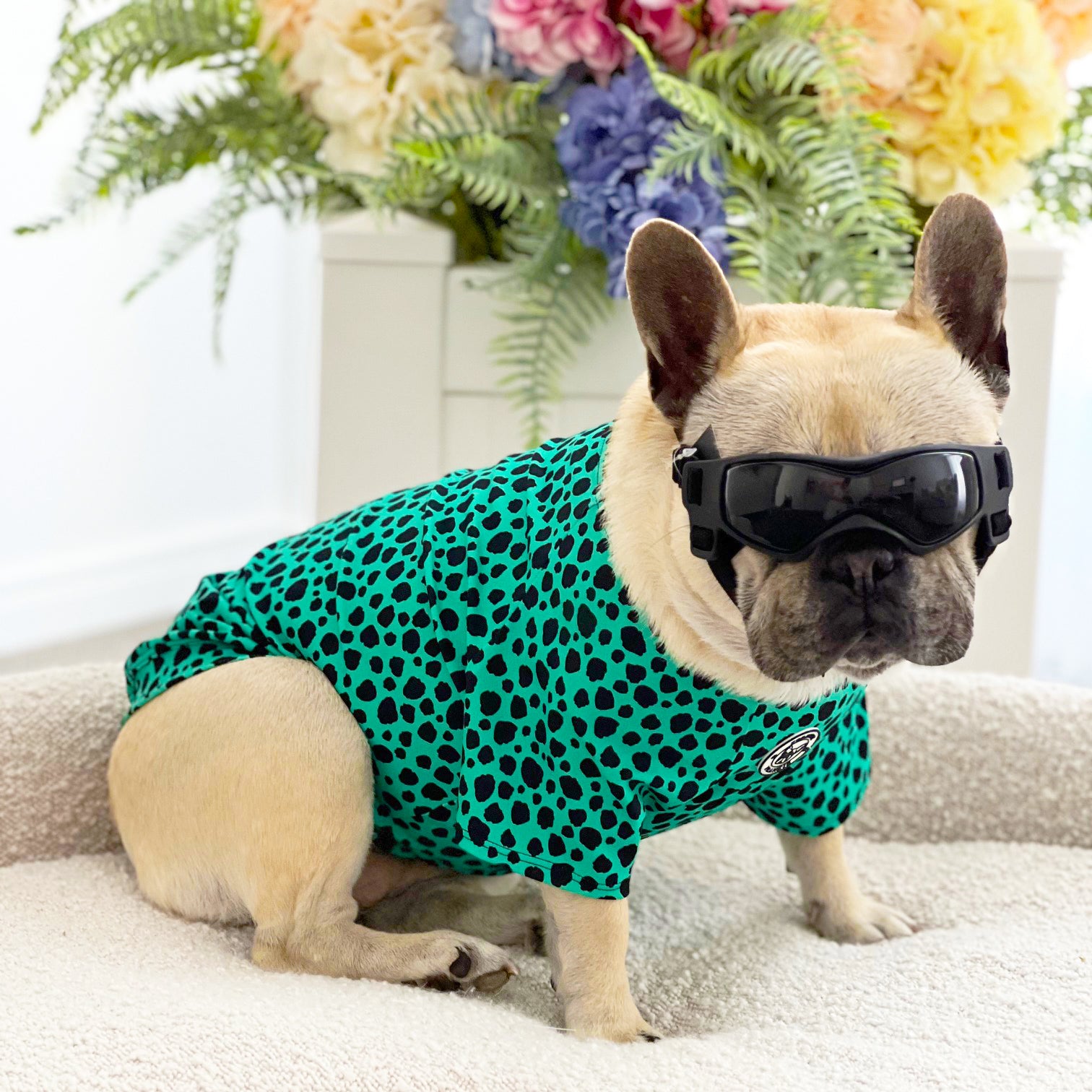 Emerald Splash Leopard - Sun & Sand Rashie UV 50+