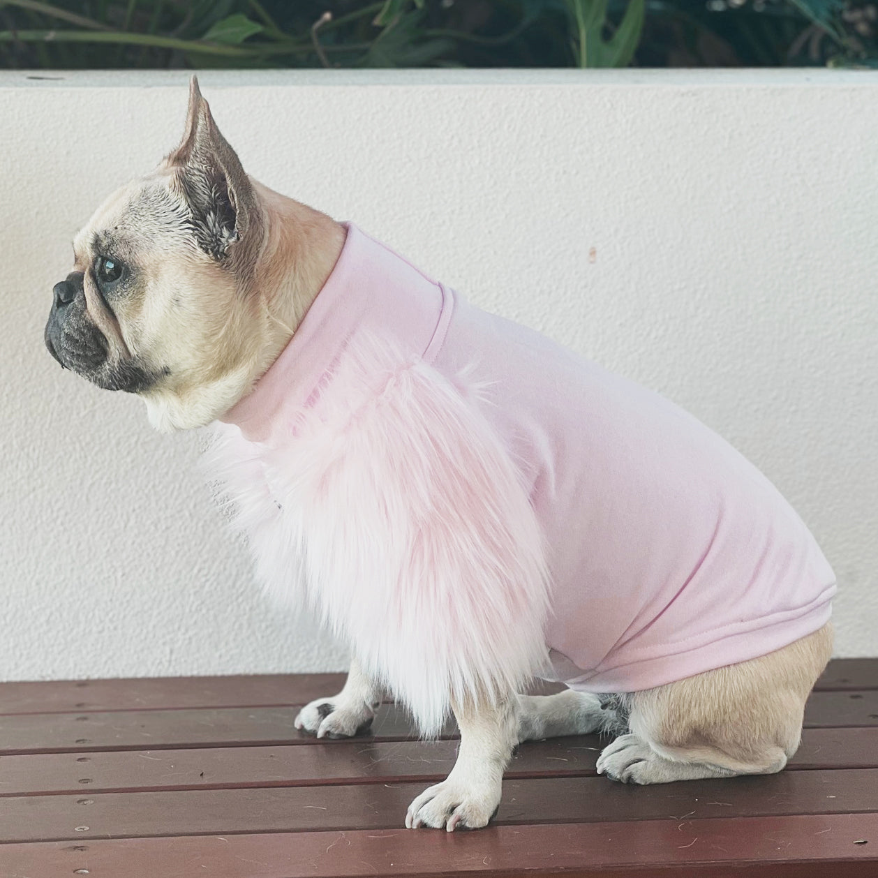 LUXE Soft Shell Pink Dog Skivvie