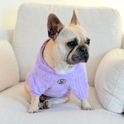 Lilac Tide After Bath/Beach - Jaquard Terry Towelling Dog Hoodie