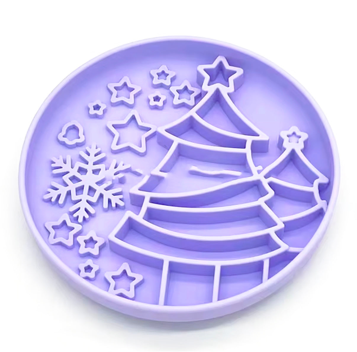 Luxe Lilac Wonderland Christmas  - Slow Feed Bowl