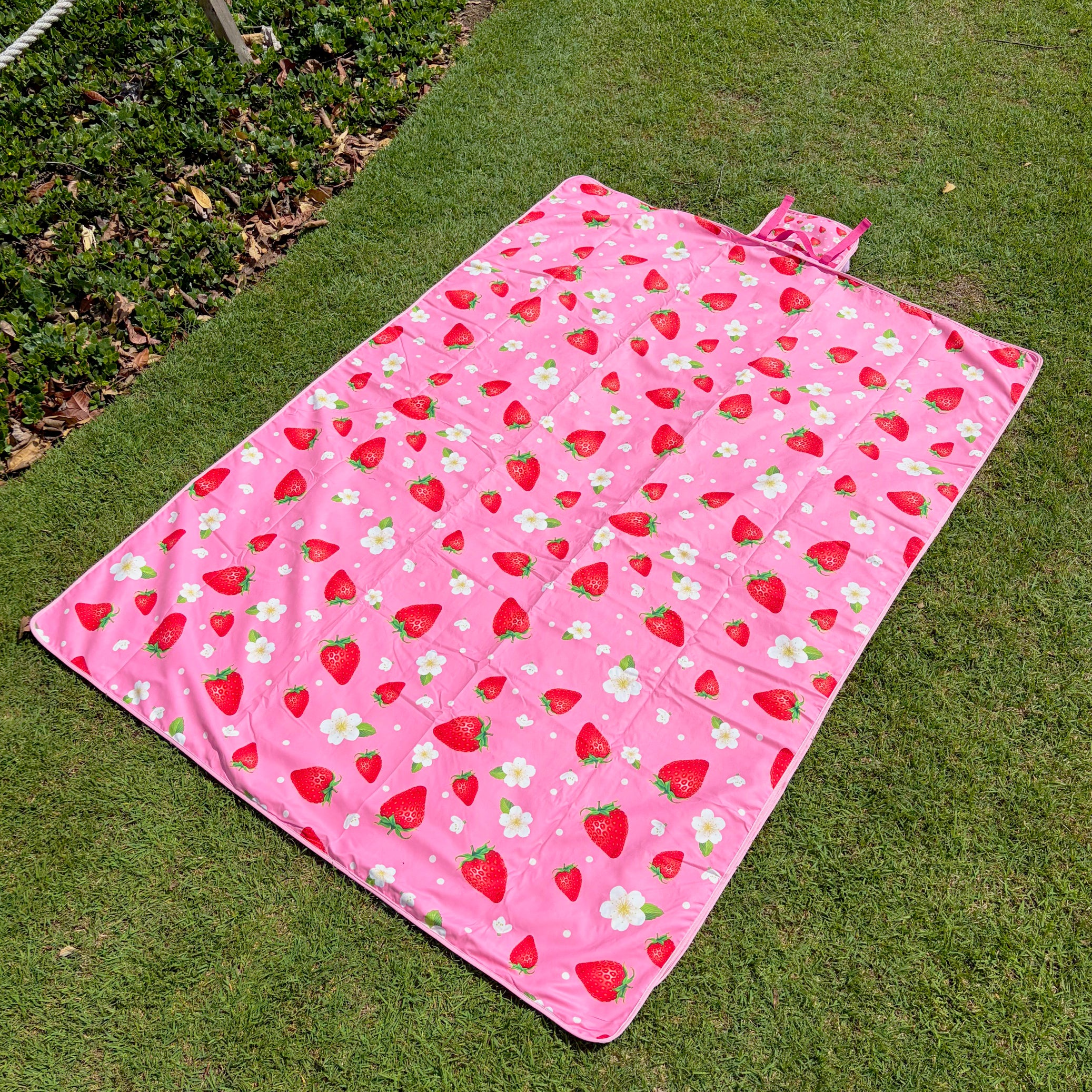 Strawberry Cream -  Large Beach or Picnic Mat!