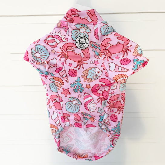 Under the Sea Pink - Sun & Sand Rashie UV 50+