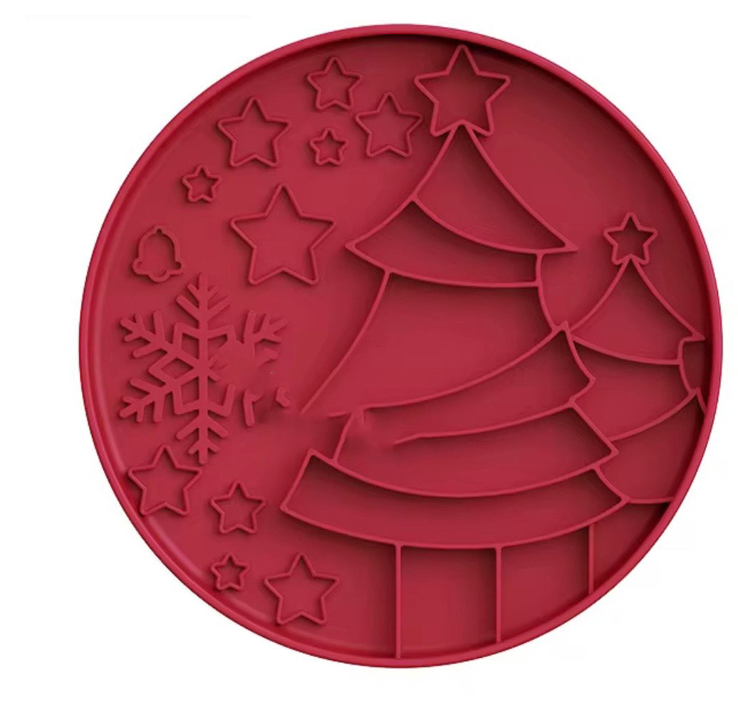 Luxe Cranberry Christmas  - Slow Feed Bowl