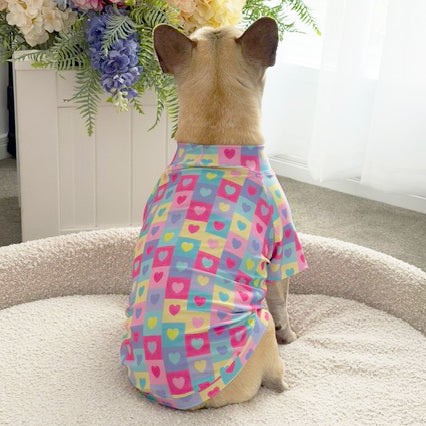 Checkered Hearts- Sun & Sand Rashie UV 50+