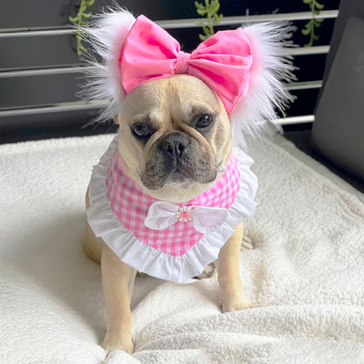 Pink Gingham Bandana