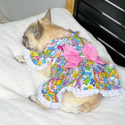 Hug me Wonderland - Ruffles Dog Dress with bow (Limited Edition)