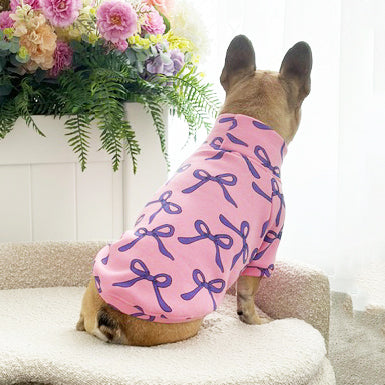 Lavender Bows - Dog Skivvy