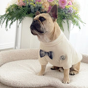 Vanilla Creme with a Bow Dog Skivvy