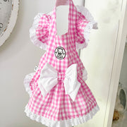 Pink Gingham Ruffle Dog Dress  (Limited Edition)