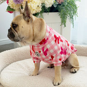 Sweetheart Bows Gingham - Dog Skivvy