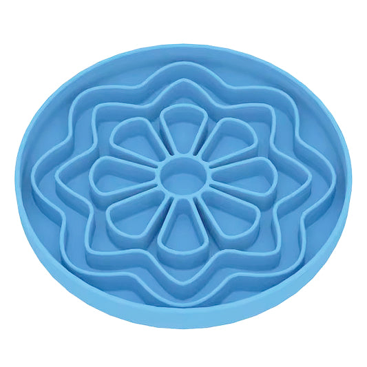 Luxe Blue Flower - Slow Feed Bowl