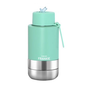 Mint Portable Bottle with Sippy Straw Lid