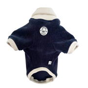 Navy Cord with cream - Dog Skivvy