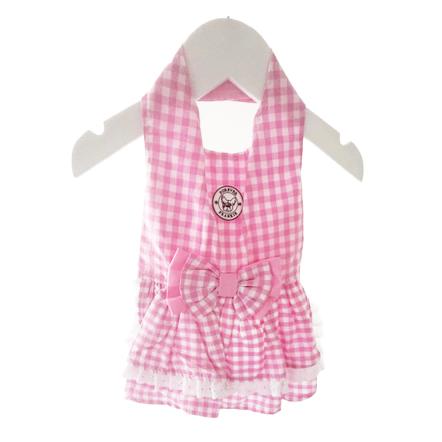 Pink Check - Dog Dress (End of Line)