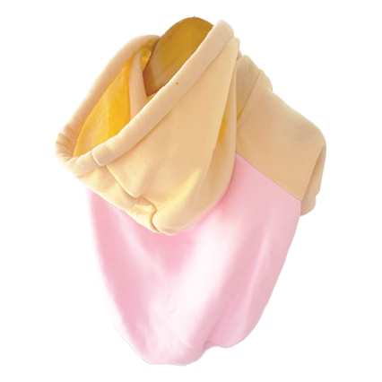 Pink & Caramel Dog Hoodie