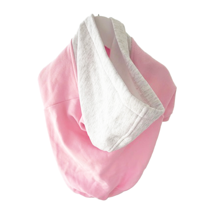 Grey & Pink Sorbet Dog Hoodie