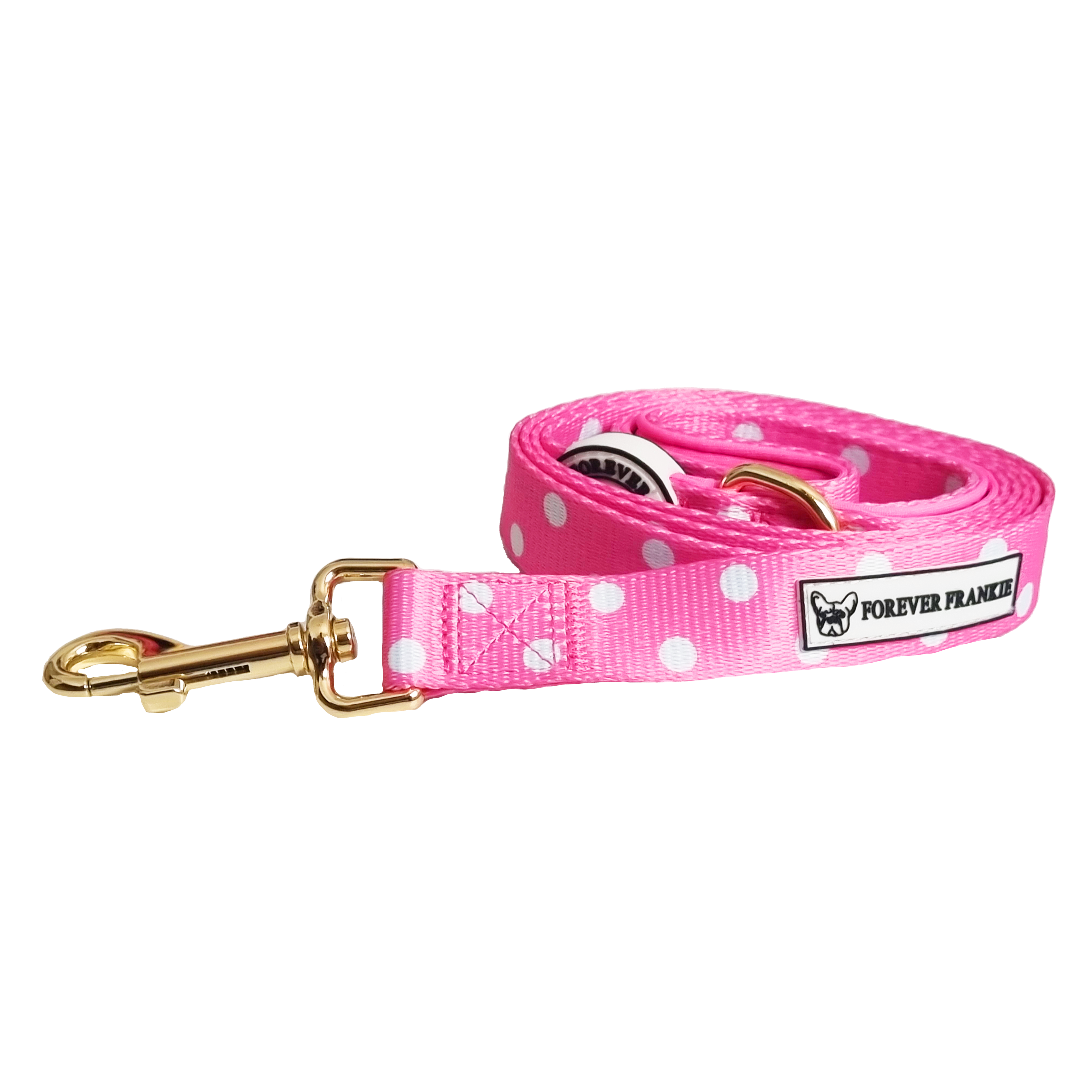 Classic Pink Spot - Dog Lead