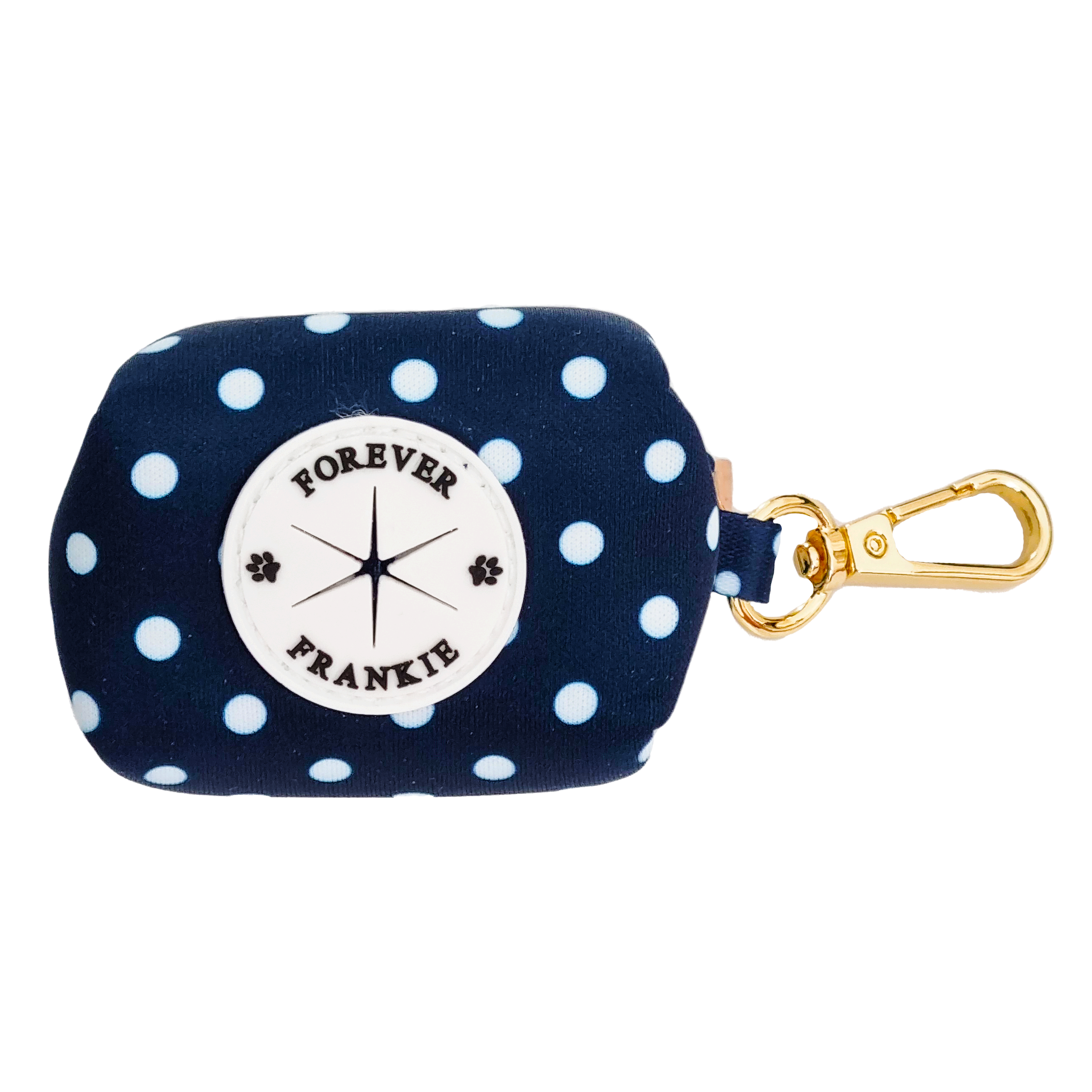 Classic Navy Spot - Poop Bag Holder