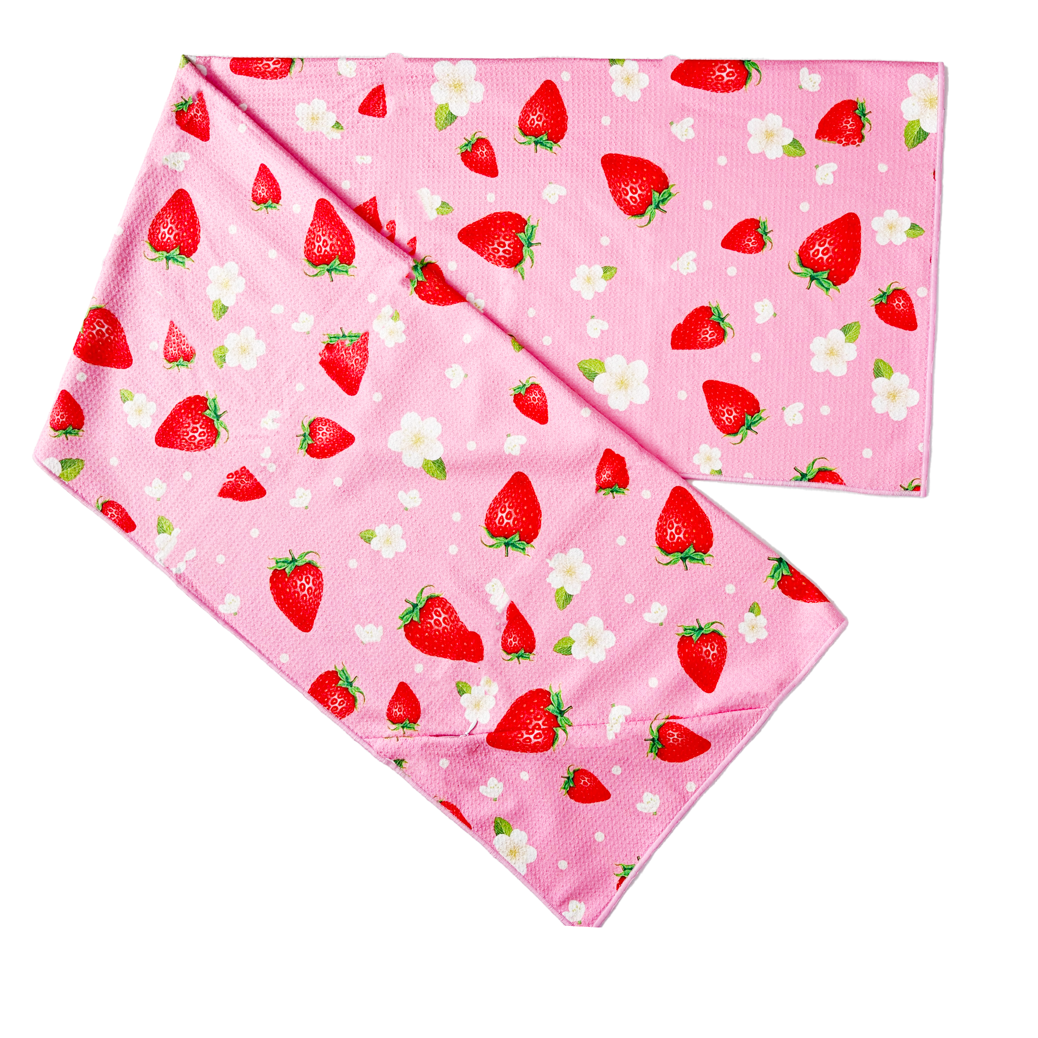 Luxe Strawberries & Cream - Human Beach & Bath Towel