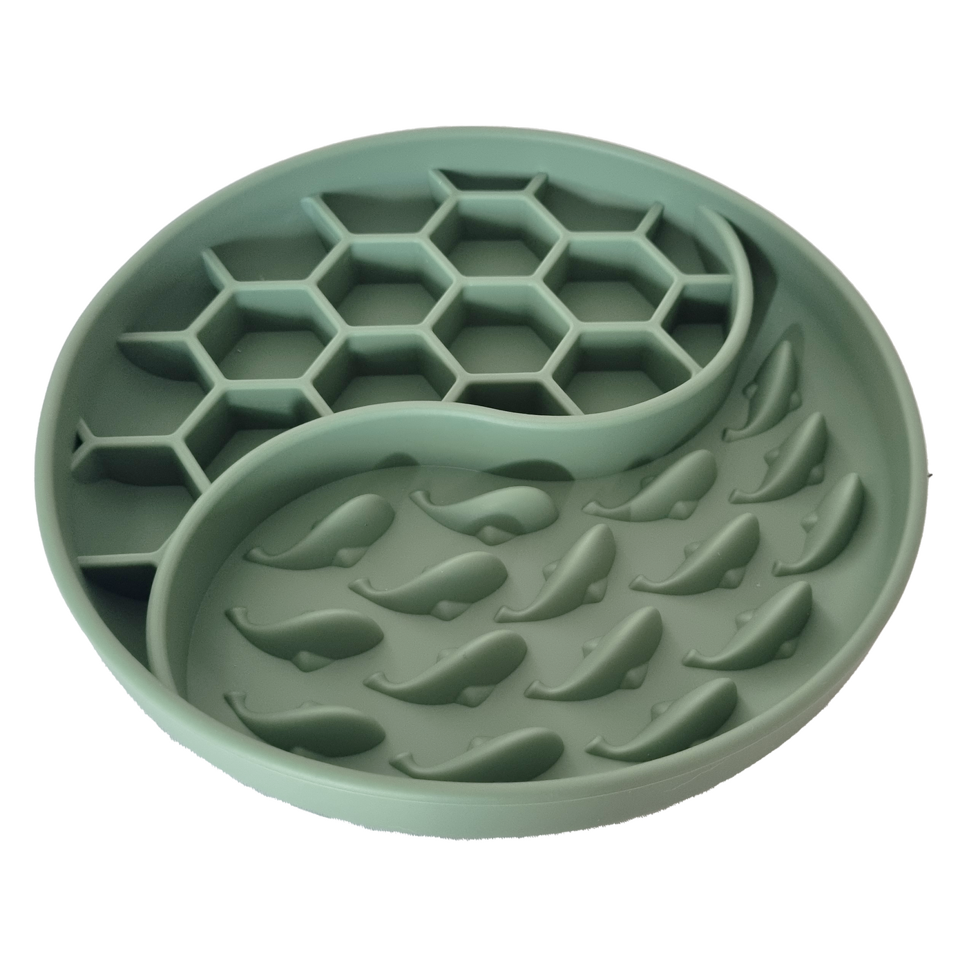 Khaki Wet & Dry Fish / Honeycomb Feed Bowl