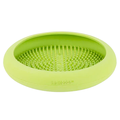 Green Lickimat UFO Slow Food Anti-Anxiety Licking Dog Bowl