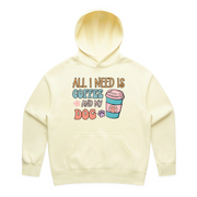 Human Butter 'Relaxed' Hoodie  (All I need is Coffee and my Dog) - End of Line
