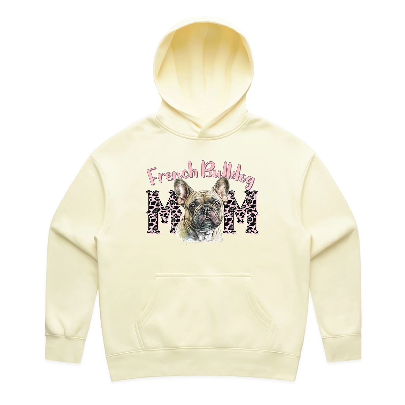 Human Butter 'Relaxed' Hoodie  (French Bulldog Mum)- End of Line